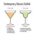 Hemingway cocktail and margarita cocktail recipe