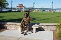 Hemingway Statue in Walloon Lake