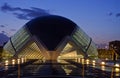 Hemisferic at dusk, Valencia, Spain