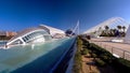 Hemisferic - modern futuristic theater and planetarium, Valencia landmark, Spain