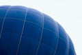 Hemispherical upper part of huge balloon close-up. Modern background for bright moments of life, risk and adventure