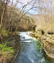 Hemlock Waterfall feeds into Beebe Lake at Cornell