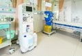 Hemodialysis machine in an hospital ward Royalty Free Stock Photo