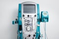 Hemodialysis machine with tubing and installations Royalty Free Stock Photo