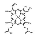 Hemoglobin haemoglobin chemical formula Royalty Free Stock Photo