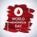 Hemophilia World Day Stroke Poster.