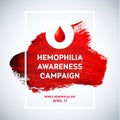 Hemophilia World Day Stroke Poster.