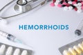 HEMORRHOIDS Royalty Free Stock Photo