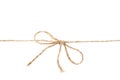 Hemp rope with bow knot Royalty Free Stock Photo