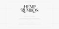 Hemp Rumilos Abstract Fashion font alphabet. vector illustrations.