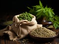 Hemp Seeds Royalty Free Stock Photo