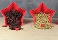 Hemp seeds and goji berries