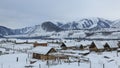 Hemu village at sunrise in Xinjiang, China, Kanas