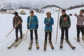 Tuva man competing in a ski country competition in the Altai mountains in China