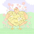 Hen and Chicks Maternal Love