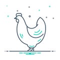 Mix icon for Hen, chicken and animal