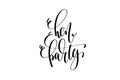 Hen party hand lettering event invitation inscription