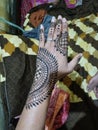 Hena mehandi on my hands for wedding purpose