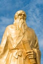 Laozi Statue at Hangu Pass Scenic Area. a famous historic site in Lingbao, Henan, China.