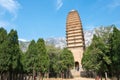 Pagoda at Fawang Temple. a famous historic site in Dengfeng, Henan, China.