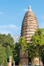 Songyue Pagoda in Dengfeng, Henan, China. It is part of UNESCO World Heritage Site - Historic Monuments of Dengfeng.