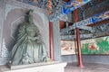 HENAN, CHINA - NOV 28 2014: Statue of King Wen of Zhou at Youlicheng. a famous Historic Site in Anyang, Henan, China.