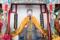 Statue of Zhuge Liang at Nanyang Memorial Temple of Wuhou (Nanyang Wuhouci). a famous historic site in Nanyang, Henan,