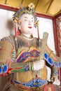 Statue of Zhuge Shang at Nanyang Memorial Temple of Wuhou (Nanyang Wuhouci). a famous historic site in Nanyang, Henan, Royalty Free Stock Photo