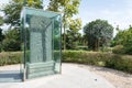 Stone tablet at Hulao Pass. a famous historic site in Xingyang, Zhengzhou, Henan, China.