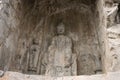 Henan, China`s famous tourist attraction, Longmen Grottoes, Luoyang.