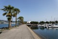 Hendaye, Basque Country, France - Sokoburu harbour Royalty Free Stock Photo