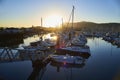 Port de plaisance, the leisure harbour of Hendaye, Aquitaine, Fr Royalty Free Stock Photo