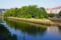 Pheasant Island on the Bidasoa River between France and Spain Royalty Free Stock Photo