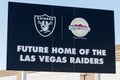 Raiders new practice facility. The Raiders begin play in Las Vegas in 2020 I Royalty Free Stock Photo