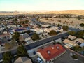 Henderson, Nevada, U.S.A - December 29, 2018 - The aerial view of the streets and residential area Royalty Free Stock Photo