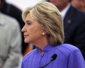 HENDERSON, NV - OCTOBER 14, 2015: Democratic U.S. presidential candidate & former Secretary of State Hillary Clinton listens at In