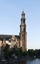 Westerkerk at a sunny day, Spring 2020