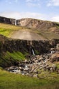 hengifoss waterfall, iceland Royalty Free Stock Photo