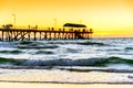 Henley Beach at sunset Royalty Free Stock Photo