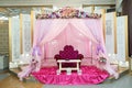 Henna ang Engagement decor Henna stage beautiful party Royalty Free Stock Photo