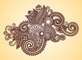 Henna Design Element Royalty Free Stock Photo