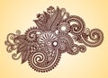 Henna Design Element