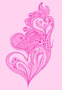 Henna doodle Heart design
