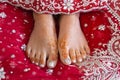 Henna feet Royalty Free Stock Photo