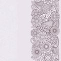 Henna Flowers Mehndi Design Vector seamless pattern Royalty Free Stock Photo