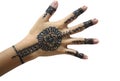 Henna hand Royalty Free Stock Photo