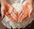 Henna hands Royalty Free Stock Photo
