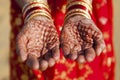 Henna Hands and Bangles Royalty Free Stock Photo