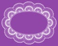 Henna lace Doily Frame Vector Design Element Royalty Free Stock Photo