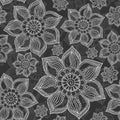 Henna Mehendi Tattoo Seamless Pattern